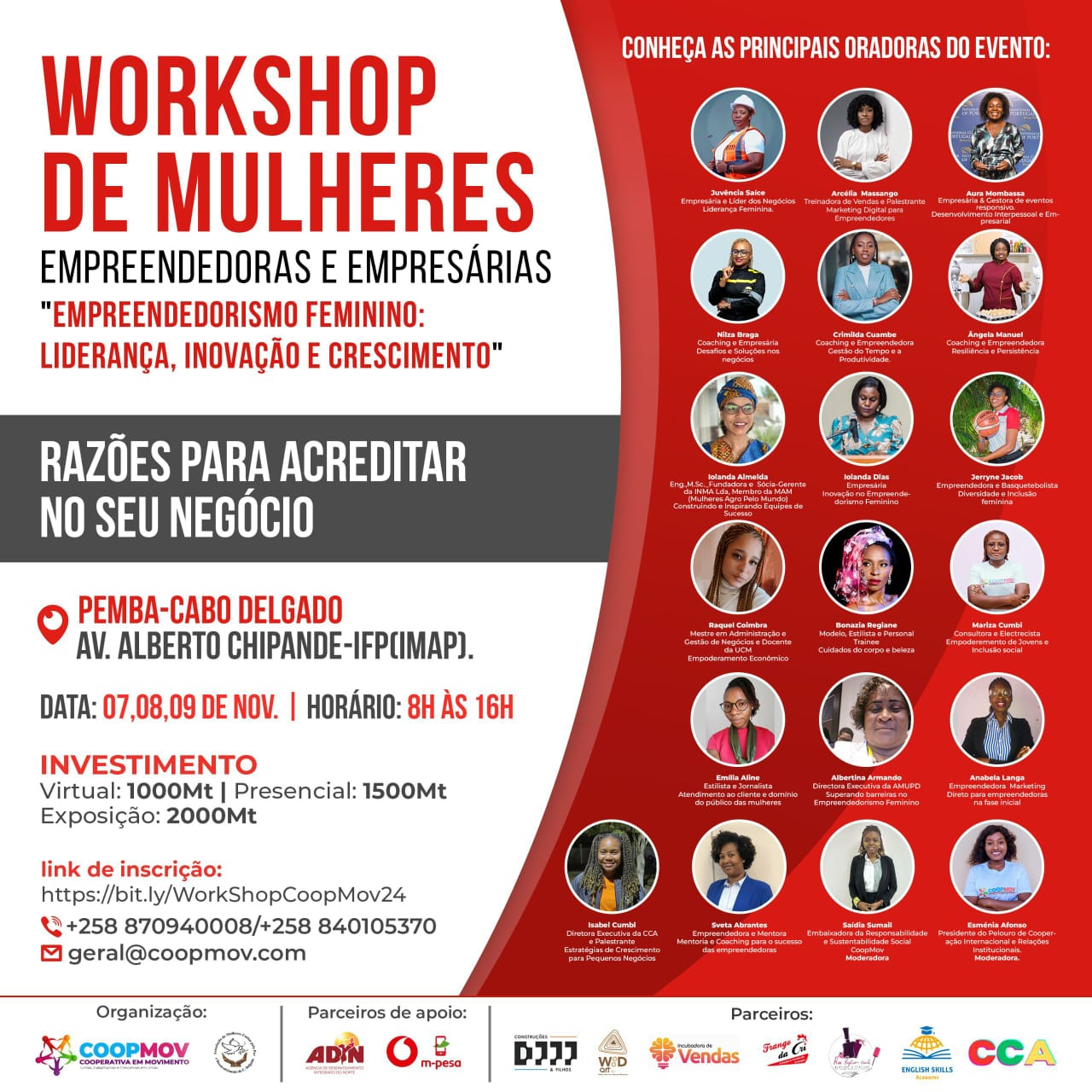 WORKSHOP DE MULHERES - EMPRENDEDORAS E EMPRESARIAS